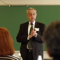 Professor teaching in Class