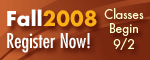 Early Bird Registration for Fall 2008
