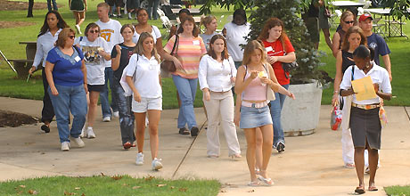 Students Walking
