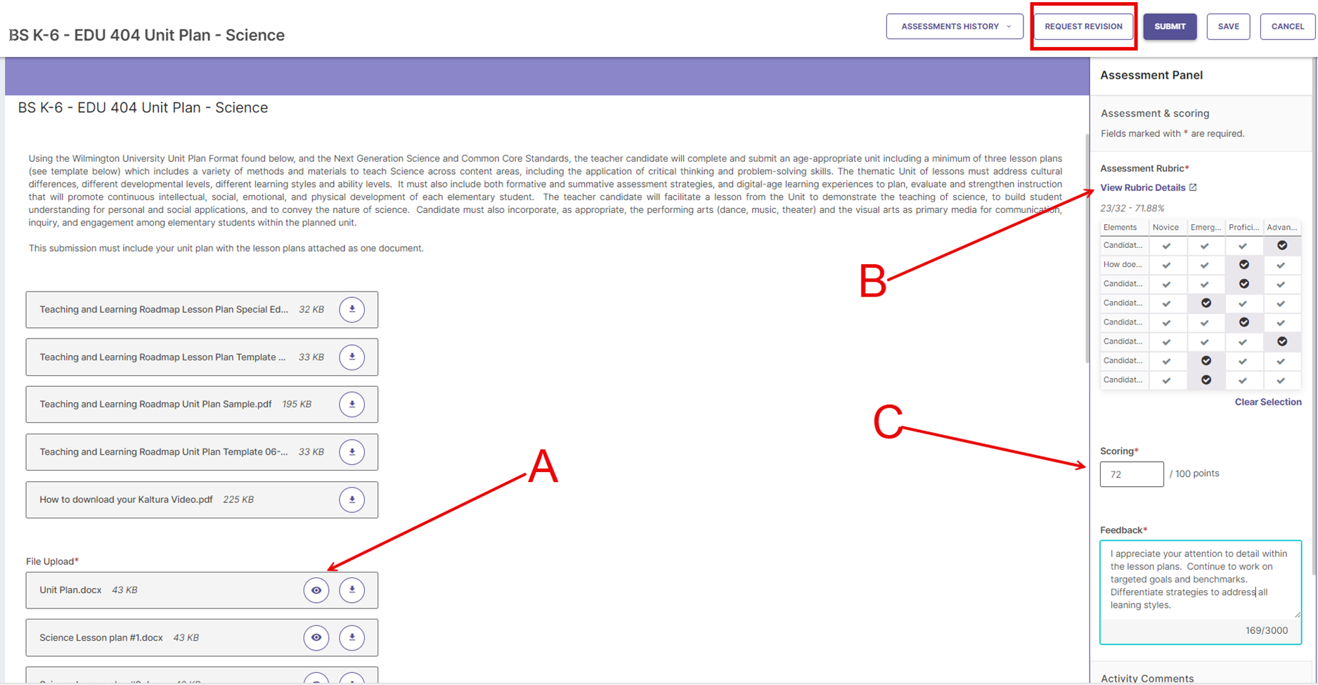 SL&amp;L Assignment Details for Faculty