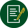 icon of a paper with pencil.